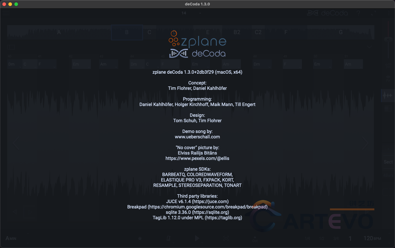 Zplane deCoda V1.3.0音乐分析工具和弦速度调式调性节拍调节分析Win/Mac-创艺坊