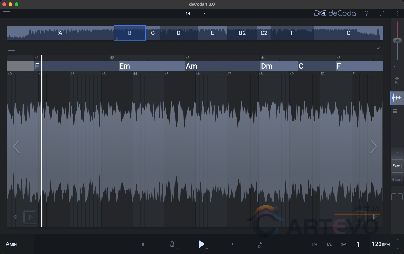 图片[3]-Zplane deCoda V1.3.0音乐分析工具和弦速度调式调性节拍调节分析Win/Mac-创艺坊